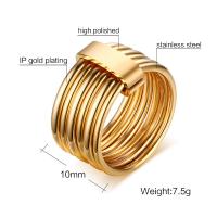 Titan Stahl Fingerring, Titanstahl, Modeschmuck & für Frau, keine, 10mm, Größe:6-9, verkauft von PC