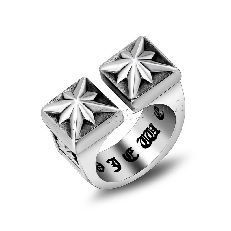 Titanstahl Manschette Fingerring, Modeschmuck & unisex & verschiedene Größen vorhanden, 11.5mmx8.6mm, verkauft von PC