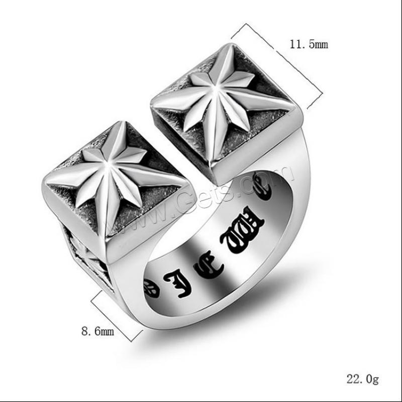 Titanstahl Manschette Fingerring, Modeschmuck & unisex & verschiedene Größen vorhanden, 11.5mmx8.6mm, verkauft von PC