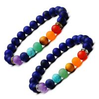 Gemstone Bracelets, Lapis Lazuli, with Gemstone, plated, Unisex .2 Inch 