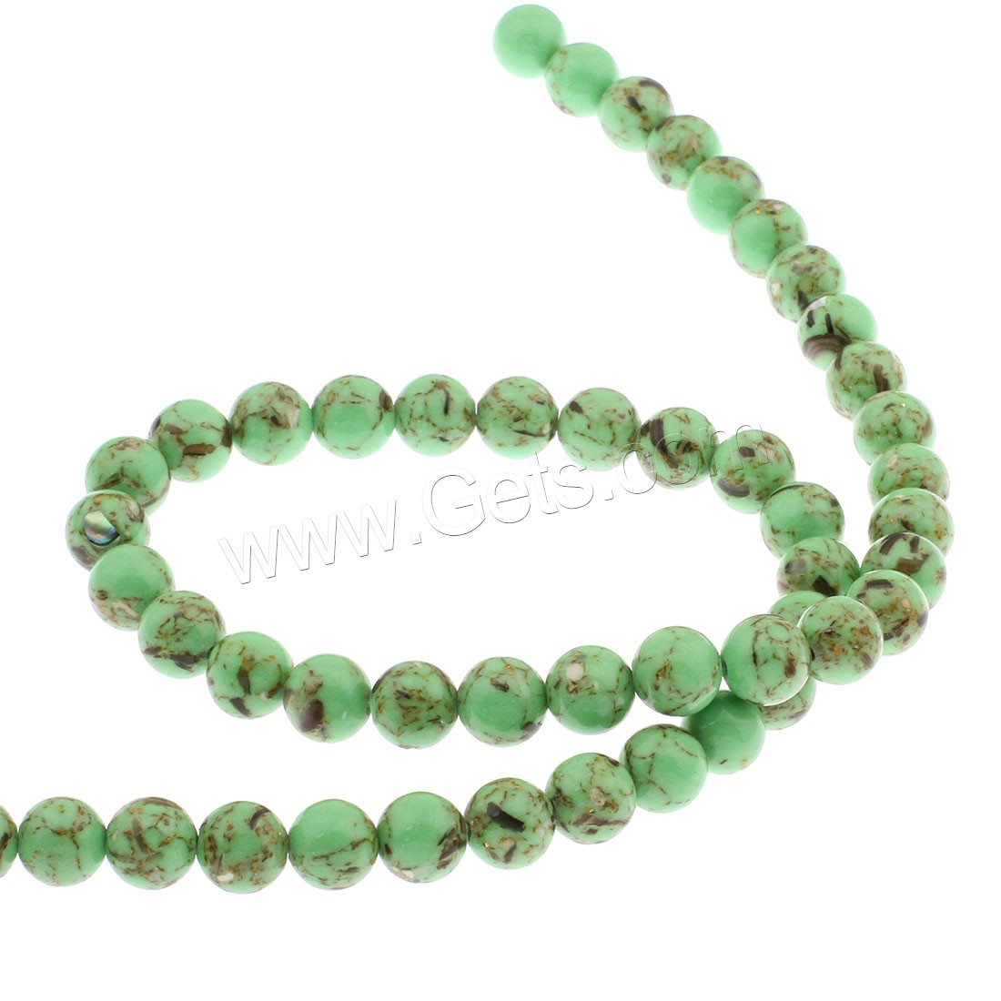 Synthetic Turquoise Beads, Round, different size for choice, more colors for choice, Hole:Approx 1mm, Sold By Bag