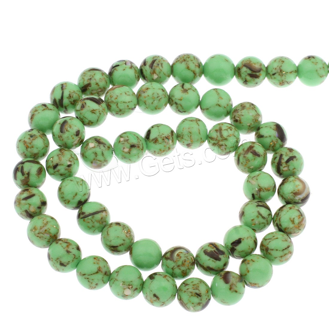 Synthetic Turquoise Beads, Round, different size for choice, more colors for choice, Hole:Approx 1mm, Sold By Bag