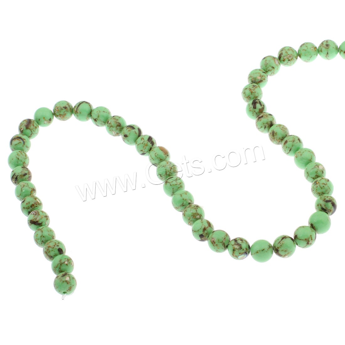 Synthetic Turquoise Beads, Round, different size for choice, more colors for choice, Hole:Approx 1mm, Sold By Bag