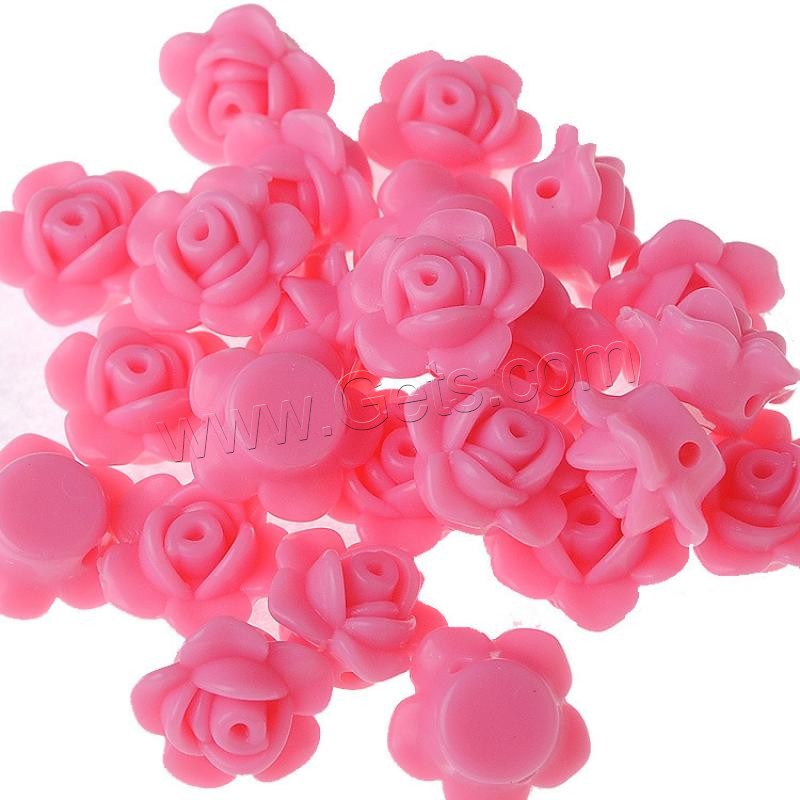 Acrylic Jewelry Beads, Flower, injection moulding, different size for choice, more colors for choice, Sold By Bag