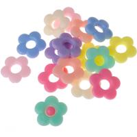 Abalorio del espaciador acrílico, Flor, moldeo por inyección, más colores para la opción, 19mm, agujero:aproximado 3mm, aproximado 540PCs/Bolsa, Vendido por Bolsa