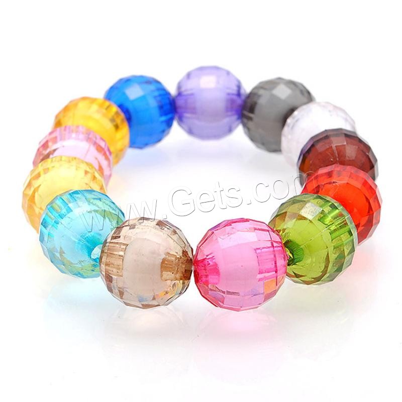 Bead in Bead Acrylic Beads, Round, injection moulding, different size for choice, more colors for choice, Hole:Approx 1mm, Sold By Bag