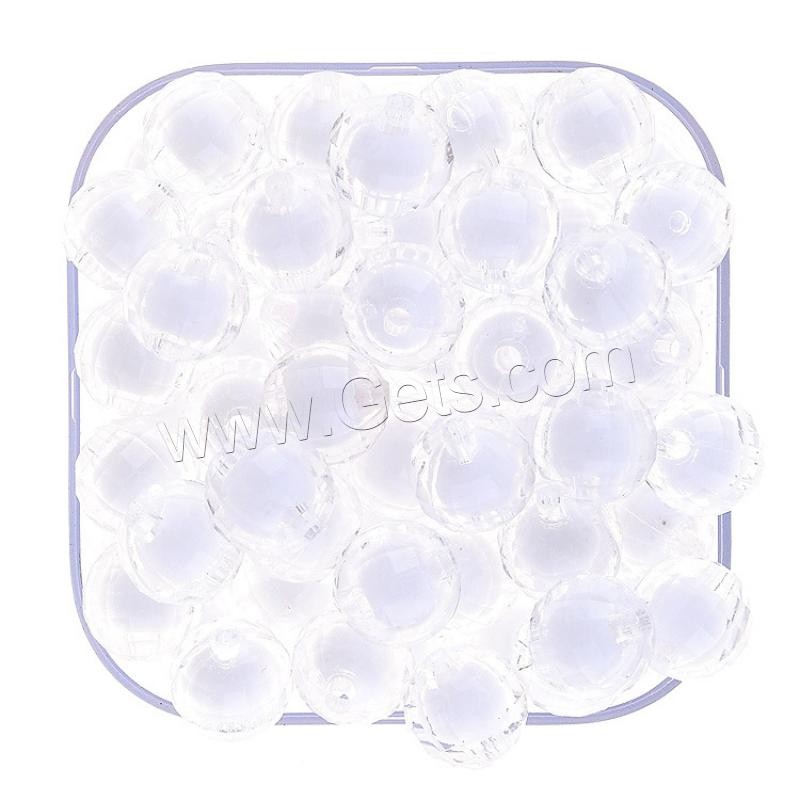 Bead in Bead Acrylic Beads, Round, injection moulding, different size for choice, more colors for choice, Hole:Approx 1mm, Sold By Bag