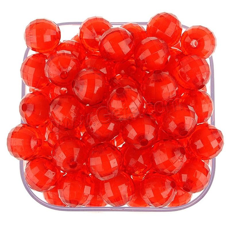 Bead in Bead Acrylic Beads, Round, injection moulding, different size for choice, more colors for choice, Hole:Approx 1mm, Sold By Bag