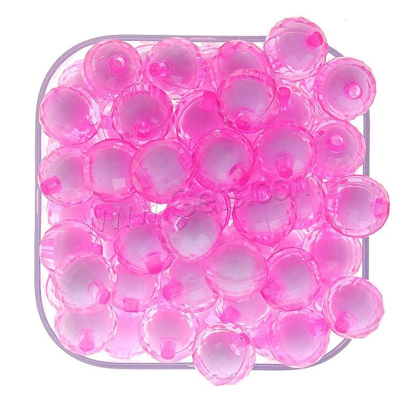 Bead in Bead Acrylic Beads, Round, injection moulding, different size for choice, more colors for choice, Hole:Approx 1mm, Sold By Bag