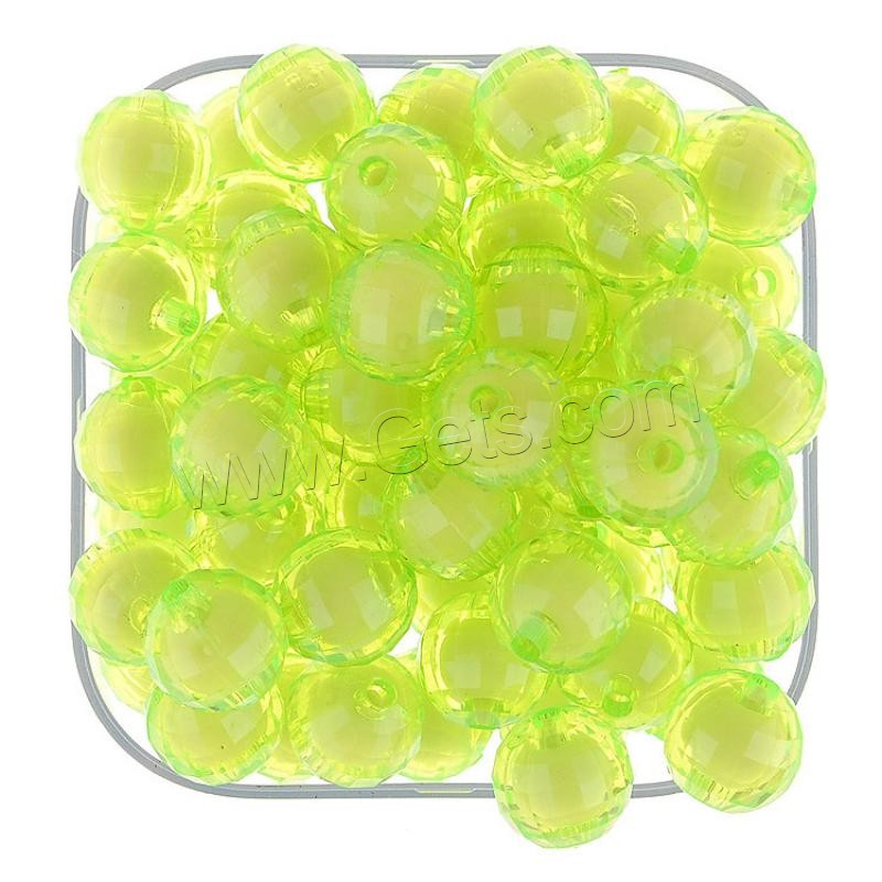 Bead in Bead Acrylic Beads, Round, injection moulding, different size for choice, more colors for choice, Hole:Approx 1mm, Sold By Bag