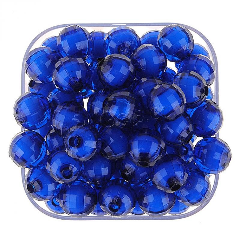 Bead in Bead Acrylic Beads, Round, injection moulding, different size for choice, more colors for choice, Hole:Approx 1mm, Sold By Bag