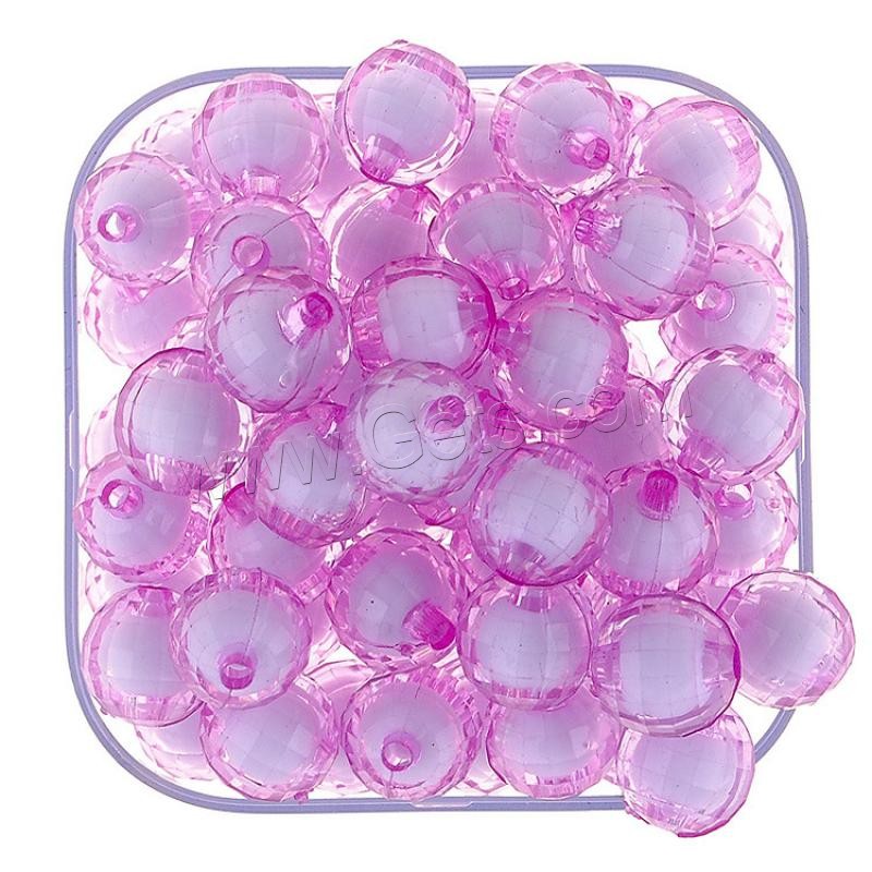 Bead in Bead Acrylic Beads, Round, injection moulding, different size for choice, more colors for choice, Hole:Approx 1mm, Sold By Bag