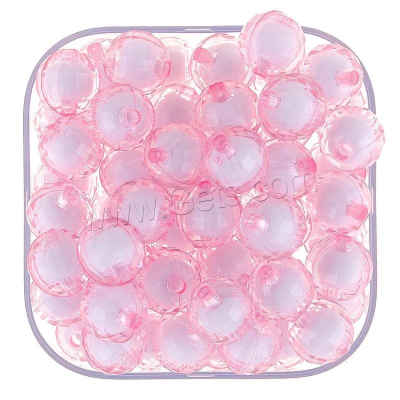 Bead in Bead Acrylic Beads, Round, injection moulding, different size for choice, more colors for choice, Hole:Approx 1mm, Sold By Bag