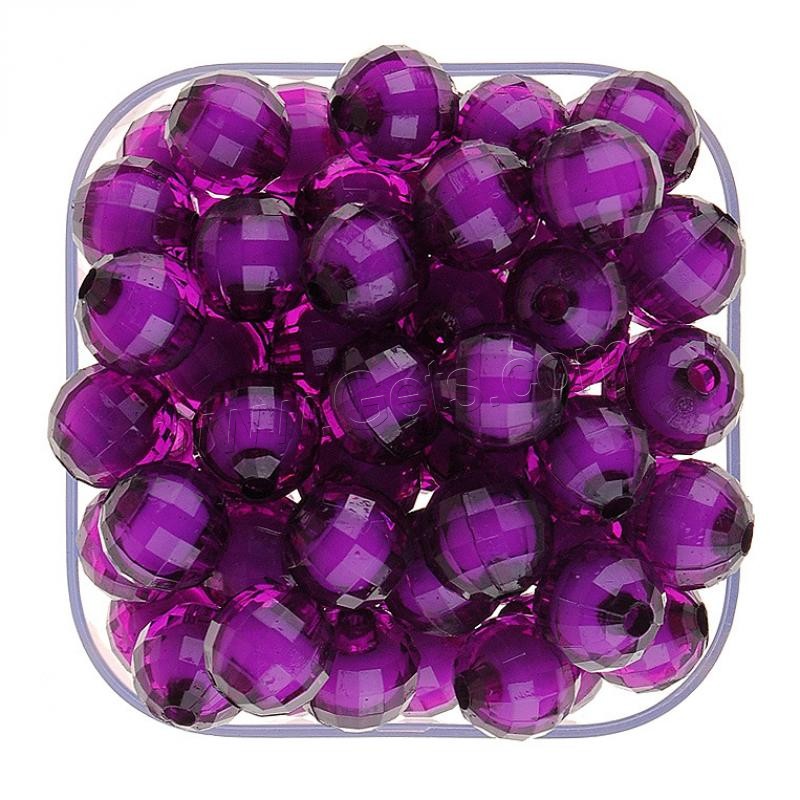 Bead in Bead Acrylic Beads, Round, injection moulding, different size for choice, more colors for choice, Hole:Approx 1mm, Sold By Bag