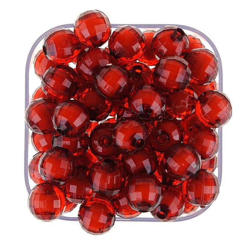 Bead in Bead Acrylic Beads, Round, injection moulding, different size for choice, more colors for choice, Hole:Approx 1mm, Sold By Bag