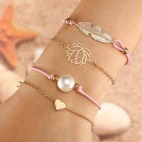 Zinc Alloy Bracelet Set, bracelet, plated & for woman 