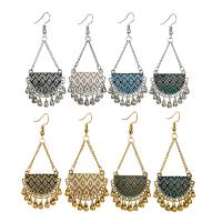 boucle d'oreille de goutte en Zinc Alloy et Émail  , alliage de zinc, laiton boucle d'oreille crochet, Placage, bijoux de mode & pour femme & émail, plus de couleurs à choisir, Vendu par paire