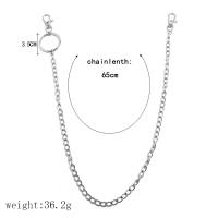 Zinc Alloy Waist Chain & for woman, silver color, 65cm,56cm,50cm 