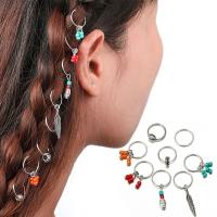 Zinklegierung Haar-Schmuck-Set, mit Seedbead, plattiert, 8 Stück & Modeschmuck & für Frau, Silberfarbe, verkauft von setzen