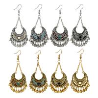 boucle d'oreille de goutte en Zinc Alloy et Émail  , alliage de zinc, laiton boucle d'oreille crochet, Placage, bijoux de mode & pour femme & émail, plus de couleurs à choisir, Vendu par paire