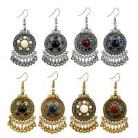 boucle d'oreille de goutte en Zinc Alloy et Émail  , alliage de zinc, laiton boucle d'oreille crochet, Placage, pour femme & émail, plus de couleurs à choisir, Vendu par paire