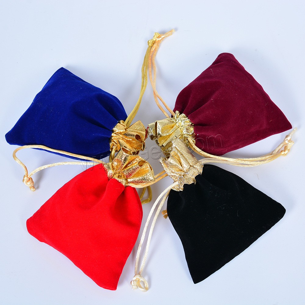 Sac cadeau velours, velours de coton, normes différentes pour le choix, plus de couleurs à choisir, 10PC/lot, Vendu par lot