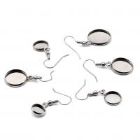 Composant Boucles d'oreilles en acier inoxydable, DIY & normes différentes pour le choix, couleur originale, Vendu par PC