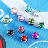 Perles de gros trou en alliage de zinc, Placage, unisexe, plus de couleurs à choisir, 11mm Environ 4mm  Vendu par lot