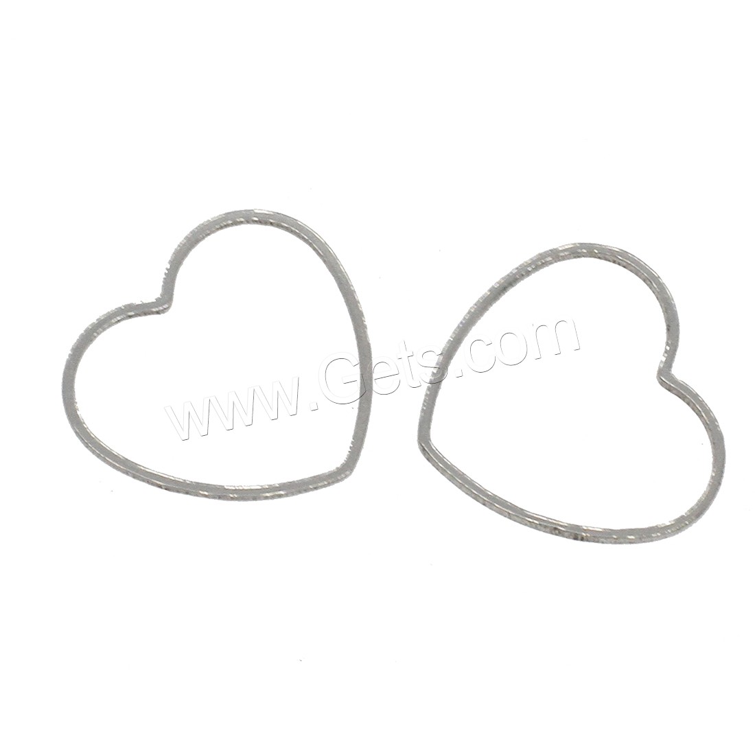 Stainless Steel Jewelry Findings, Heart, different size for choice, original color, 1000PCs/Bag, Sold By Bag