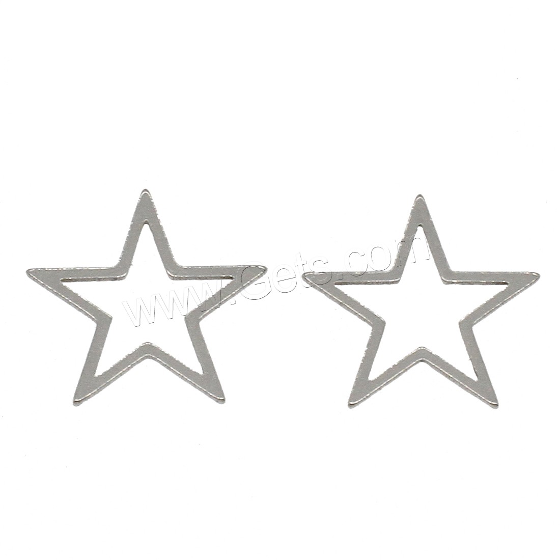 Stainless Steel Jewelry Findings, Star, different size for choice, original color, 1000PCs/Bag, Sold By Bag