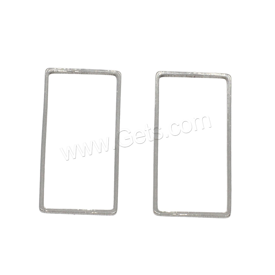 Stainless Steel Jewelry Findings, Rectangle, different size for choice, original color, 1000PCs/Bag, Sold By Bag