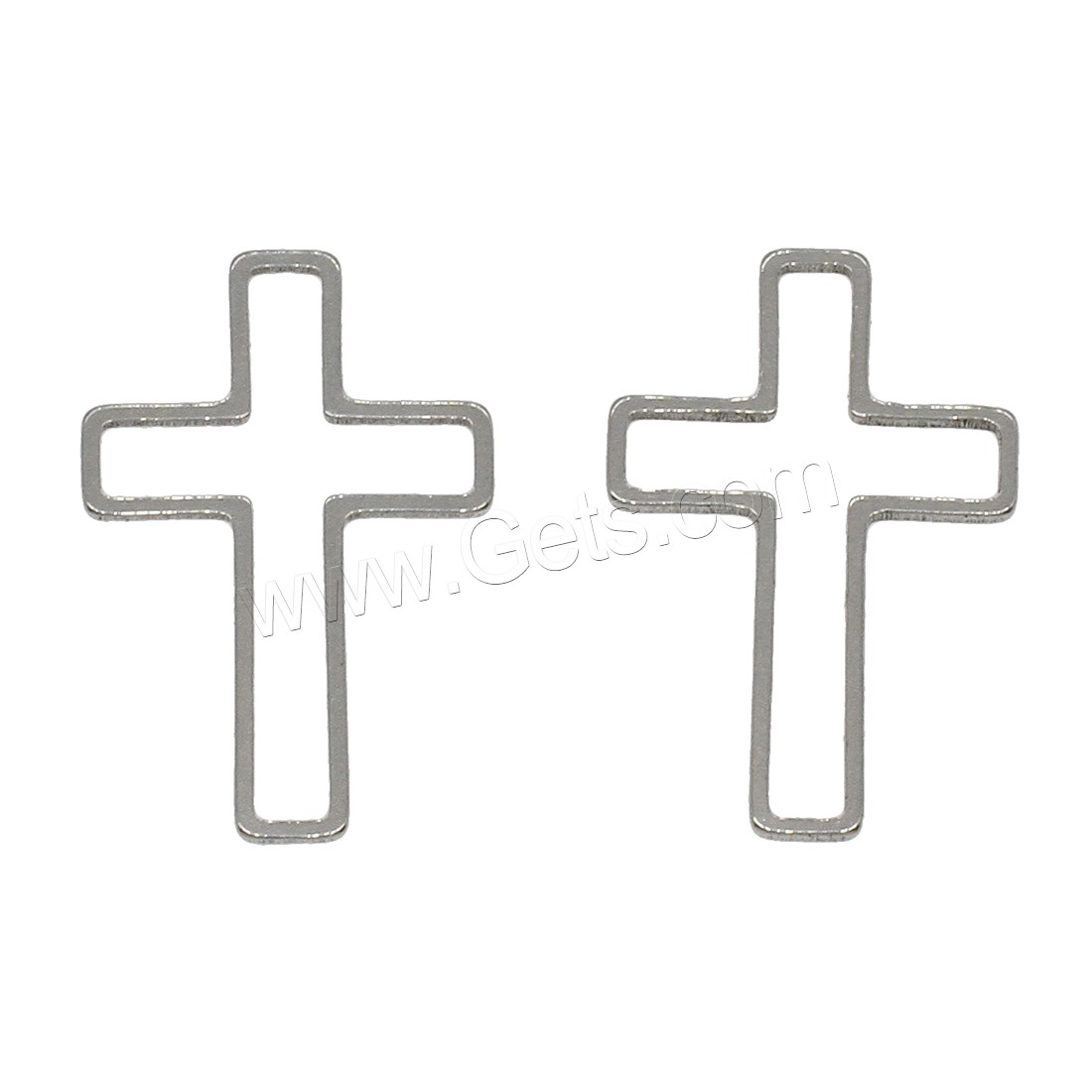 Stainless Steel Jewelry Findings, Cross, different size for choice, original color, 1000PCs/Bag, Sold By Bag