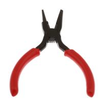 Pliers, Stainless Steel, with Rubber, red 