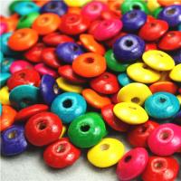 Dyed Wood Beads, Wheel 