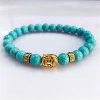 Edelstein Armbänder, Buddha, unisex & verschiedene Stile für Wahl, 8mm, Länge:ca. 7.5 ZollInch, verkauft von Strang