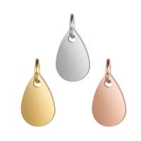 Stainless Steel Pendants, Teardrop, Unisex Approx 4mm 