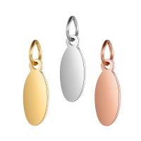 Stainless Steel Pendants, Flat Round 