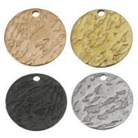 Stainless Steel Pendants, Flat Round, plated Approx 1.5mm 