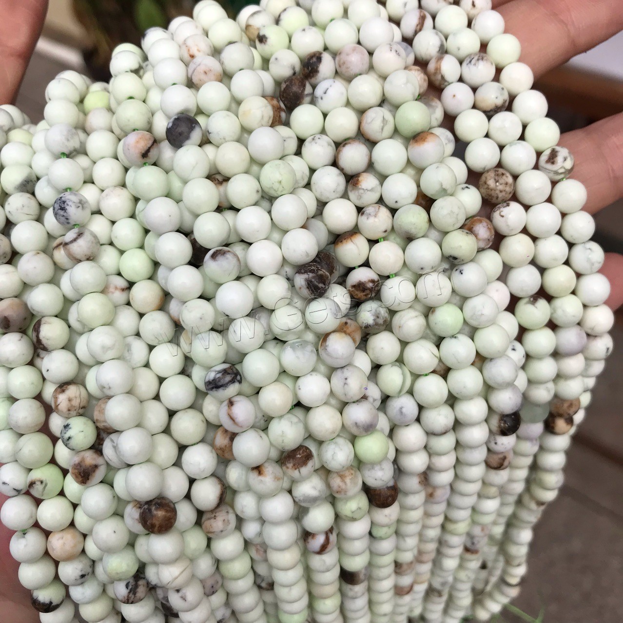 Lemon Chrysoprase Beads, Round, polished, different size for choice, Hole:Approx 1mm, Sold By Strand