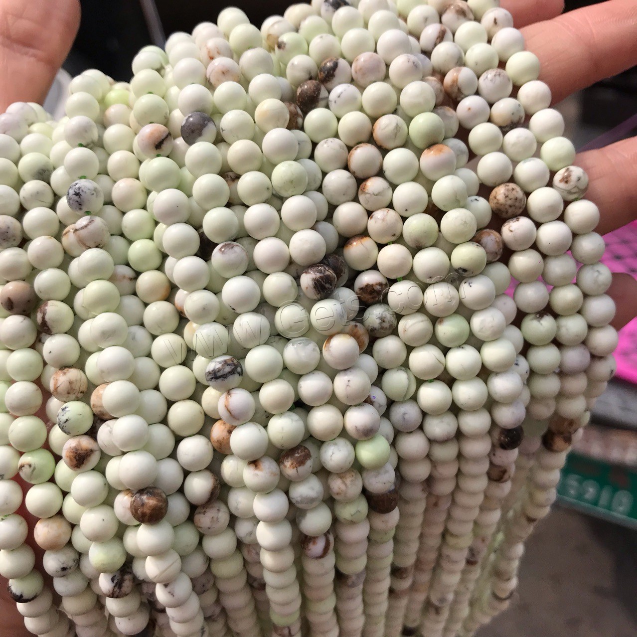 Lemon Chrysoprase Beads, Round, polished, different size for choice, Hole:Approx 1mm, Sold By Strand