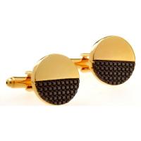 Brass Cufflinks, plated, Unisex & enamel, 10mm 