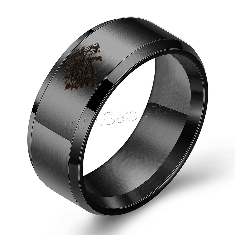 Titanium Steel Finger Ring, anoint, different size for choice & for man, more colors for choice, 2x8mm, 5PCs/Lot, Sold By Lot