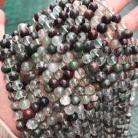 Green Phantom Quartz Beads, Round, polished Approx 1mm 