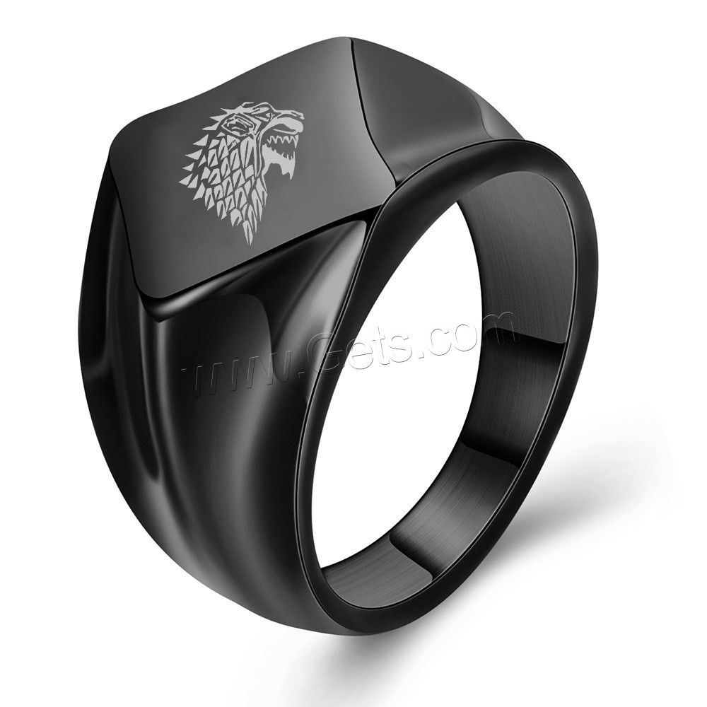 Titanstahl Fingerring, verschiedene Größen vorhanden & verschiedene Stile für Wahl & für den Menschen, 18mm, verkauft von PC