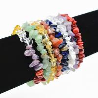 Gemstone Chip Bracelets, Gemstone Chips, fashion jewelry & Unisex, 19-20CM 