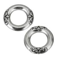 Anneau de assesoire en laiton, beignet, émail, argent Environ 7mm, Vendu par PC