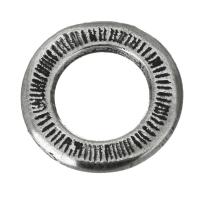 Anneau de assesoire en laiton, beignet, émail, argent Environ 10mm, Vendu par PC