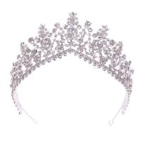 Bridal Tiaras, Zinc Alloy, plated, fashion jewelry & for bridal & with rhinestone 