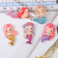 Mobile Phone DIY Decoration, Resin, Mermaid, stoving varnish 