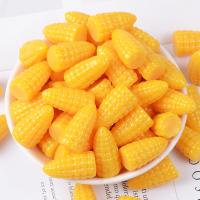 Mobile Phone DIY Decoration, Resin, Corn, stoving varnish yellow 